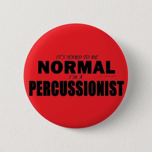 Badge Rond 5 Cm Percussionniste normal (Devant)