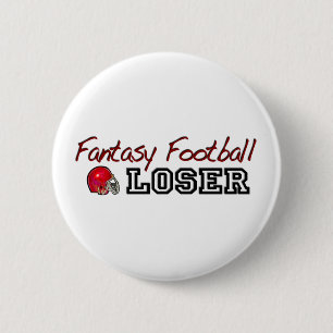 Badge Rond 5 Cm Perdant du football d'imaginaire
