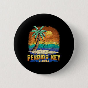 Badge Rond 5 Cm Perdido Key Floride Vintage Souvenir dénudé