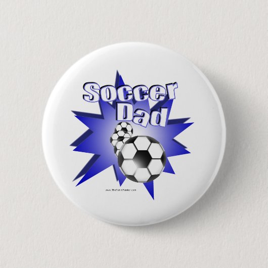 Badge Rond 5 Cm PÈRE de football (Devant)