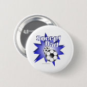 Badge Rond 5 Cm PÈRE de football (Devant & derrière)
