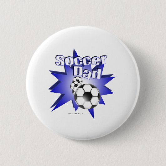 Badge Rond 5 Cm PÈRE de football (Devant)
