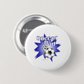 Badge Rond 5 Cm PÈRE de football (Devant & derrière)