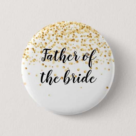 Badge Rond 5 Cm Père de la jeune mariée (Devant)