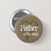 Badge Rond 5 Cm Père de la jeune mariée (Devant & derrière)