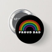 Badge Rond 5 Cm Père de Proud Rainbow (Devant & derrière)