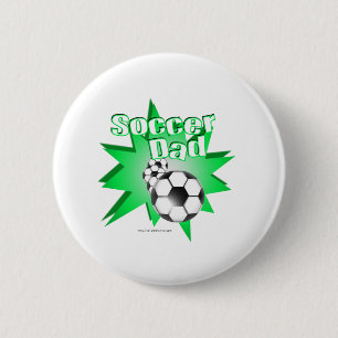 Badge Rond 5 Cm Père de Soccer