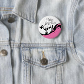 Badge Rond 5 Cm Père du bouton de jeune mariée (En situation)