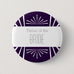 Badge Rond 5 Cm Père du bouton de jeune mariée - choisissez votr