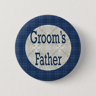 Badge Rond 5 Cm Père du bouton de marié