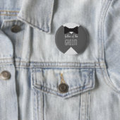 Badge Rond 5 Cm Père du Groom Bowtie & Stripes (En situation)