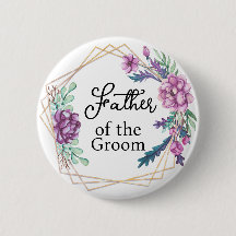 Père du Marié Fleurs Violettes Mariage
