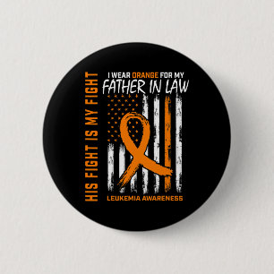 Badge Rond 5 Cm Père En Droit Leucémie Cancer Sensibilisation Amer