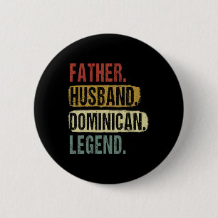 Badge Rond 5 Cm Père Husnd Légende Dominique Dominique Papa père e