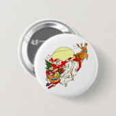 Badge Rond 5 Cm Père Noël (Devant & derrière)