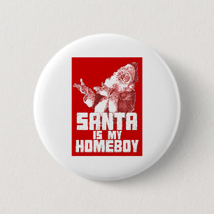 Badge Rond 5 Cm père Noël