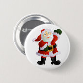 Badge Rond 5 Cm Père Noël (Devant & derrière)