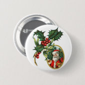 Badge Rond 5 Cm Père Noël (Devant & derrière)