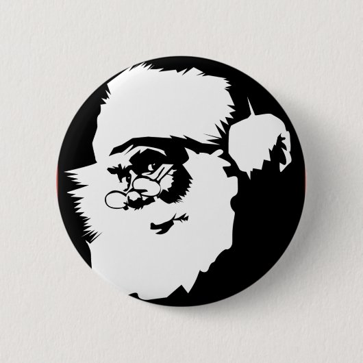 Badge Rond 5 Cm Père Noël frais (Devant)