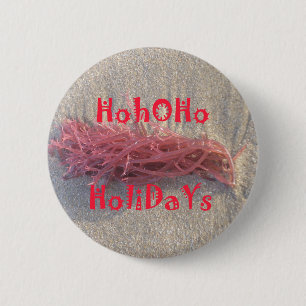 Badge Rond 5 Cm Père Noël HoHoHo Joyeux Noël des couleurs de la pl