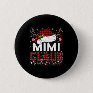 Badge Rond 5 Cm Père Noël Mimi Claus Famille Égale Xmas P