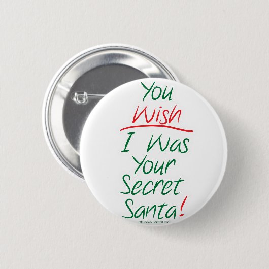 Badge Rond 5 Cm Père Noël secrète (Devant & derrière)