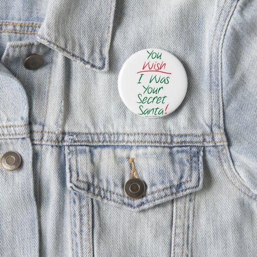 Badge Rond 5 Cm Père Noël secrète (En situation)