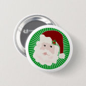 Badge Rond 5 Cm Père Noël traditionnel (Devant & derrière)