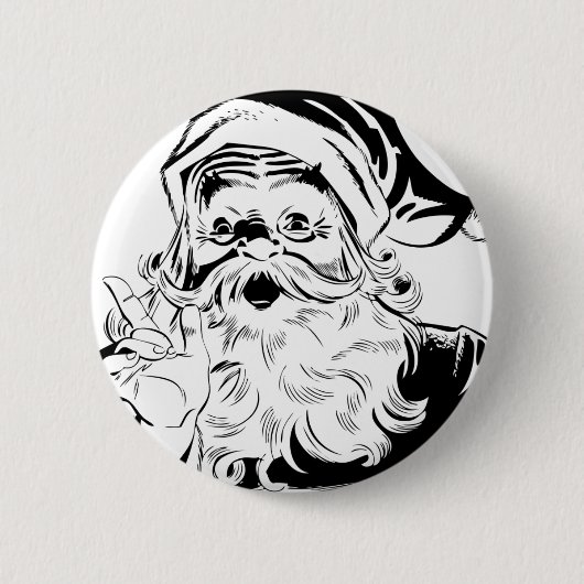 Badge Rond 5 Cm Père Noël vintage (Devant)