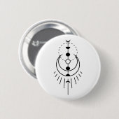 Badge Rond 5 Cm période lunaire éclipse lunaire (Devant & derrière)