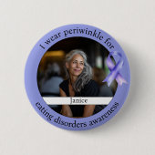 Badge Rond 5 Cm Periwinkle Eating Disorder Awareness Photo (Devant)