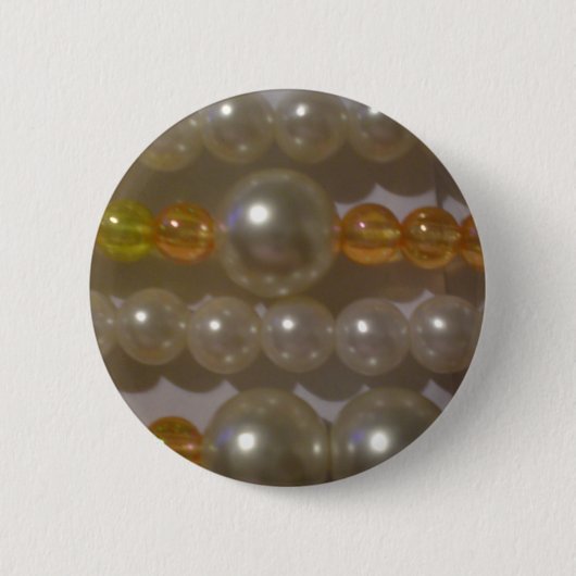 Badge Rond 5 Cm Perles de perle (Devant)