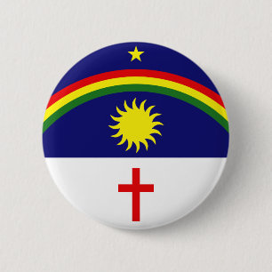 Badge Rond 5 Cm Pernambuco, drapeau du Brésil
