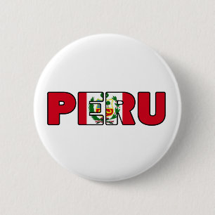 Badge Rond 5 Cm Pérou