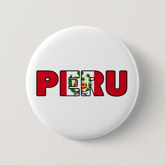 Badge Rond 5 Cm Pérou (Devant)