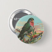 Badge Rond 5 Cm Perroquet (Devant & derrière)