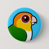 Badge Rond 5 Cm perroquet Blanc-gonflé (Devant)