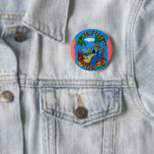 Badge Rond 5 Cm Perroquets de fête (En situation)