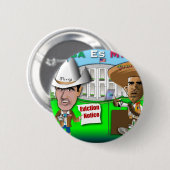 Badge Rond 5 Cm Perry expulse Obama (Devant & derrière)