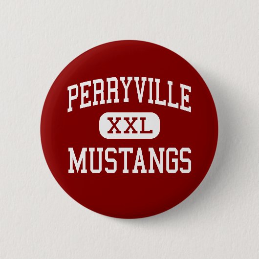Badge Rond 5 Cm Perryville - mustangs - aîné - Perryville (Devant)