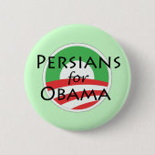 Badge Rond 5 Cm Persans pour Obama (Devant)