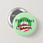 Badge Rond 5 Cm Persans pour Obama (Devant & derrière)