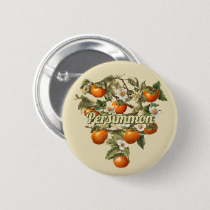 Badge Rond 5 Cm Persimmons