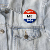 Badge Rond 5 Cm Personal Vote 2026 Midterm Election Campaign (En situation)