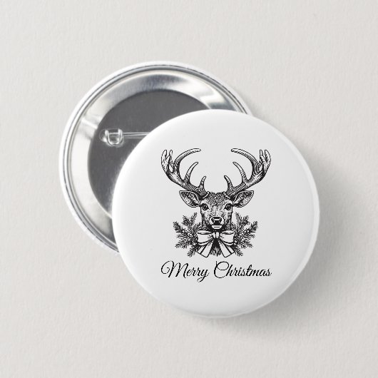 Badge Rond 5 Cm Personalized Christmas Button–Custom Seasonal Pin (Devant & derrière)