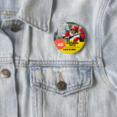 Badge Rond 5 Cm Personalized Custom Softball Player Graduation (En situation)