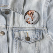 Badge Rond 5 Cm Personalized Family Photo Custom (En situation)