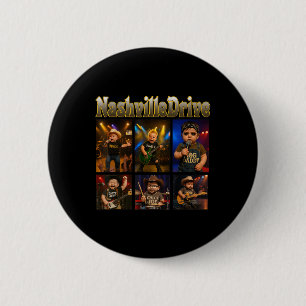 Badge Rond 5 Cm Personnages de Nashville Drive Baby