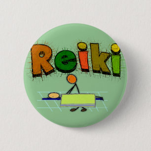 Badge Rond 5 Cm Personnages en allumettes de cadeaux de conception