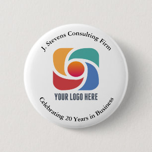 Badge Rond 5 Cm Personnalisé Ajouter votre logo d'entreprise Entre